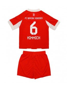 Billige Bayern Munich Joshua Kimmich #6 Hjemmedraktsett Barn 2025-26 Kortermet (+ Korte bukser)